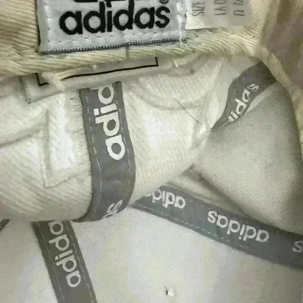 Adidas Cream colored/ white logo hat size 7 1/4